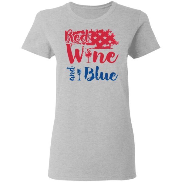 Red wine and blue T-Shirt