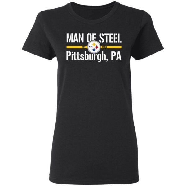 Man Of Steelers Logo Est 1993 Pittsburgh Pa T-Shirt