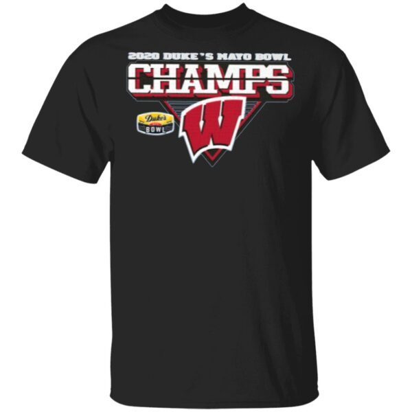 Wisconsin Badgers 2020 Duke’s Mayo Bowl Champions T-Shirt