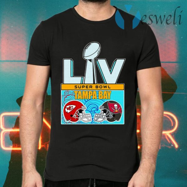 2021 Super Bowl LV Tampa Bay Buccaneers Vs Kansas City Chiefs T-Shirt