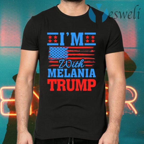 I’m with Melania Trump Pro Trump Biden Not My President Political T-Shirt