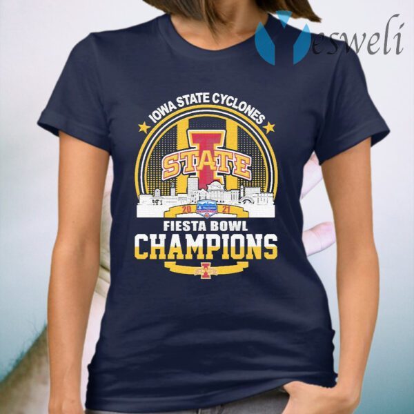 Lowa State Cyclones State Fiesta Bowl Champions 2021 T-Shirt