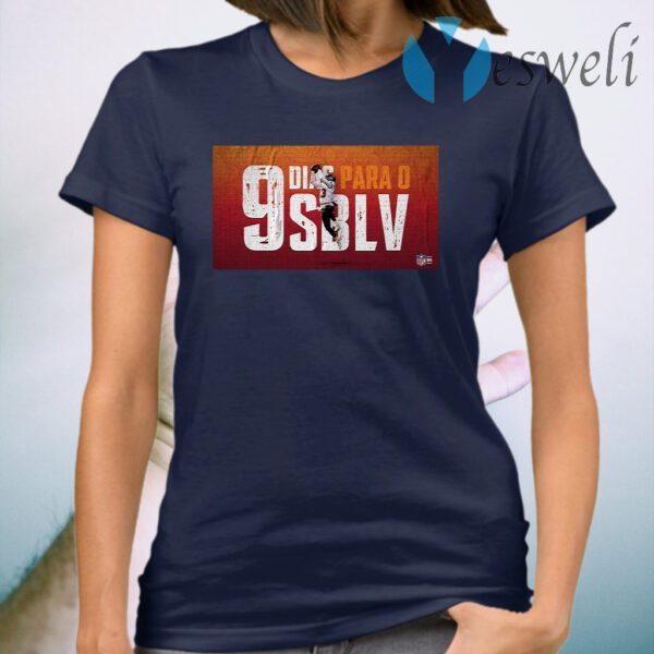 Lucky Dias Para O 9 SBLV Nfl 2021 T-Shirt