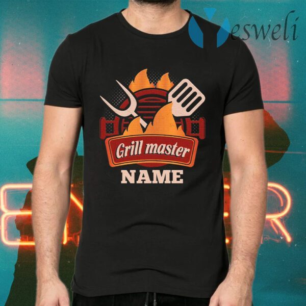 Personalized Grill Master T-Shirt