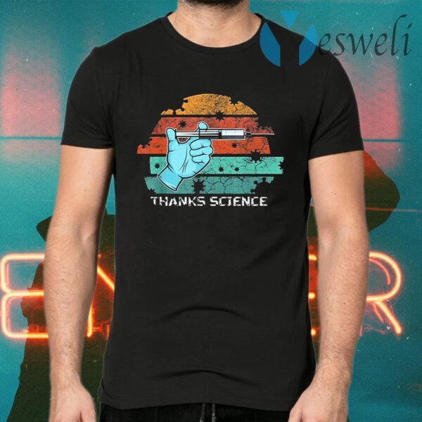 Thanks Science Pro Vaccine Vaccination Vintage T-Shirt