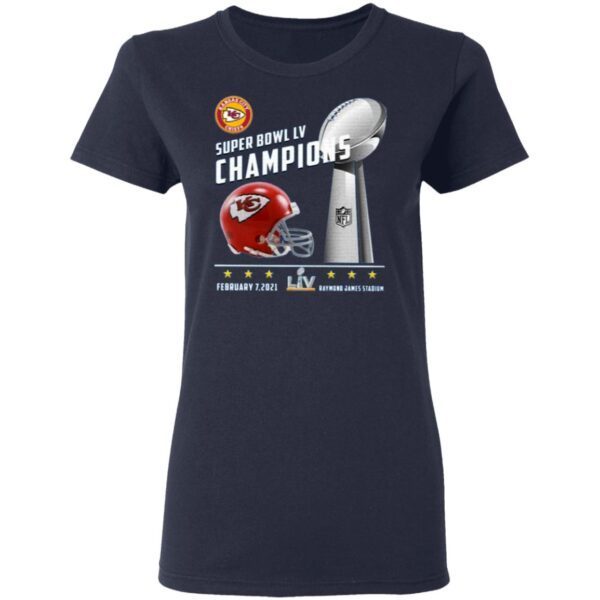 Kansas City Chiefs Super Bowl LV 2021 Champions T-Shirt
