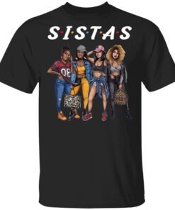 Black Sistas Queen Melanin Afro Girl African American T-Shirt