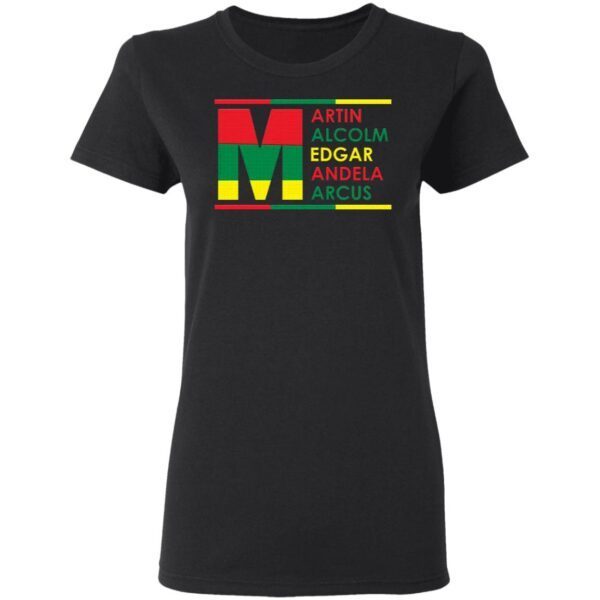 Martin Luther Nelson Mandela Black History Month T-Shirt