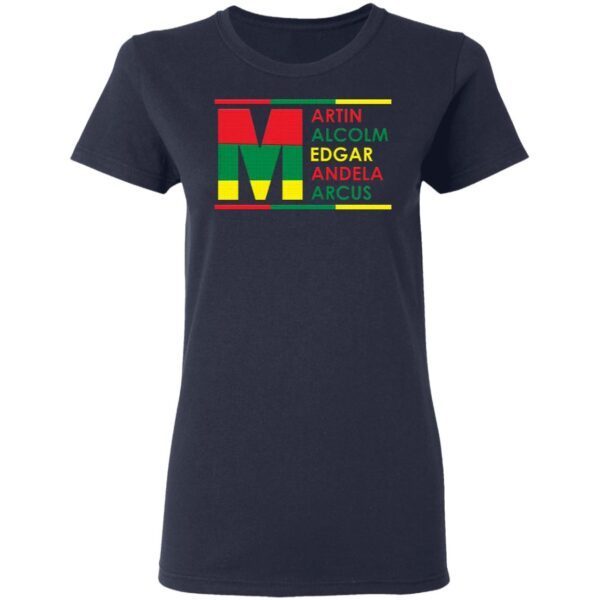 Martin Luther Nelson Mandela Black History Month T-Shirt