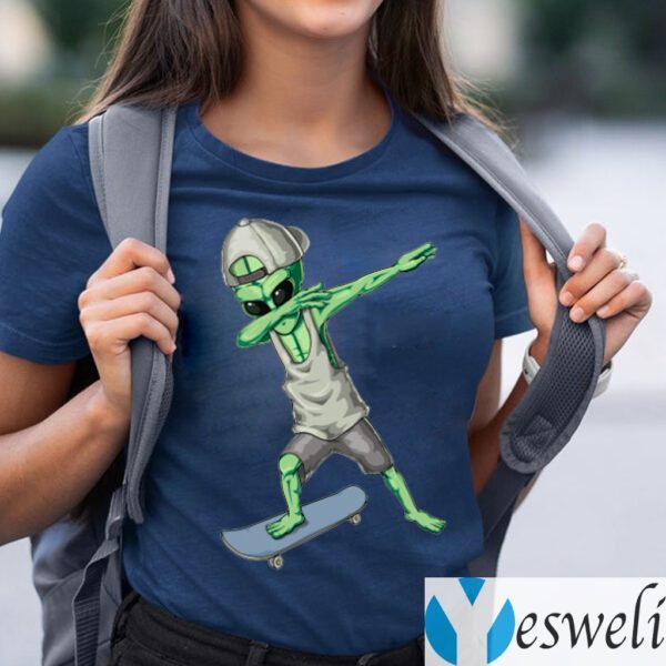 Alien Dabbing Skateboard Shirts