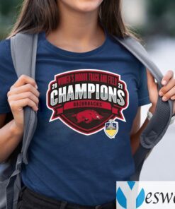 Arkansas Razorbacks 2021 SEC Women's Indoor Track & Field Conference Champions T-Shirts