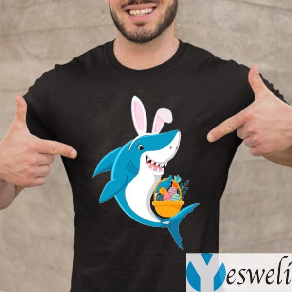 Bunny Shark Doo Doo Doo Easter Egg T-Shirt