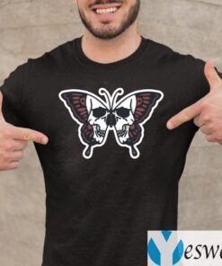 Butterfly Skull Illustration Shirts
