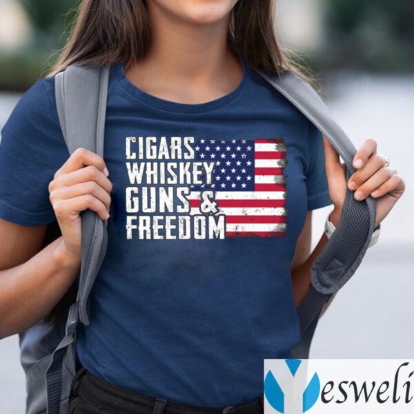 Cigars Whiskey Guns And Freedom TeeShirt