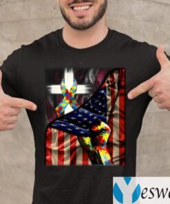 Distressed American Flag Autism Awareness Shirts