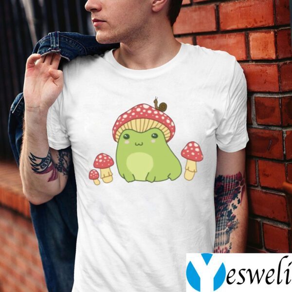 Frog With Mushroom Hat And Snail TeeShirts