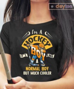 Hockey Boy It's Like A Normal Boy But Much Cooler Dabbing Winter Sport Tee-Shirts