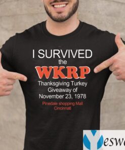 I Survived The WKRP Turkey Drop Thanksgiving Turkey TeeShirts