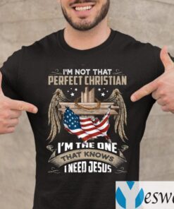 I’m Not That Perfect Christian I’m That One That Knows I Need Jesus Print On Back Only shirts