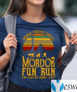 Middle Earth’s Annual Mordor Fun Run One Does Not Simply Walk TeeShirt