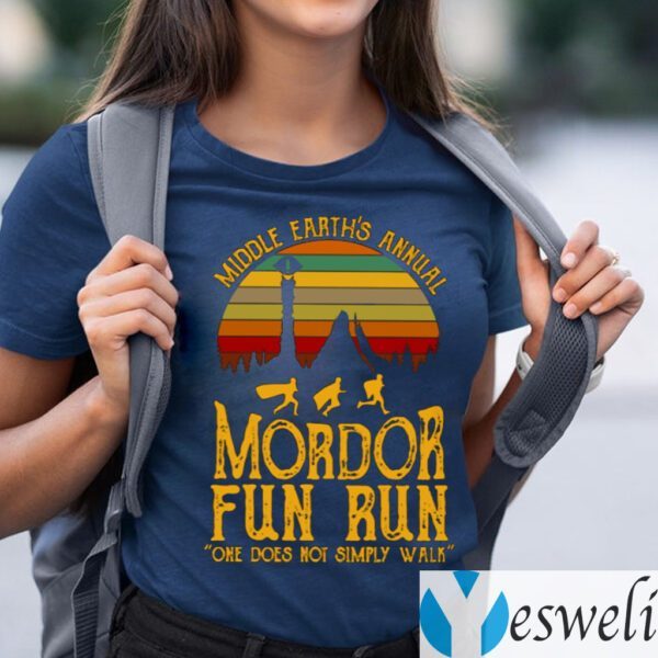 Middle Earth’s Annual Mordor Fun Run One Does Not Simply Walk TeeShirt