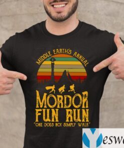 Middle Earth’s Annual Mordor Fun Run One Does Not Simply Walk TeeShirts