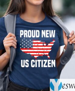 Proud New Us Citizen American Flag Shirt