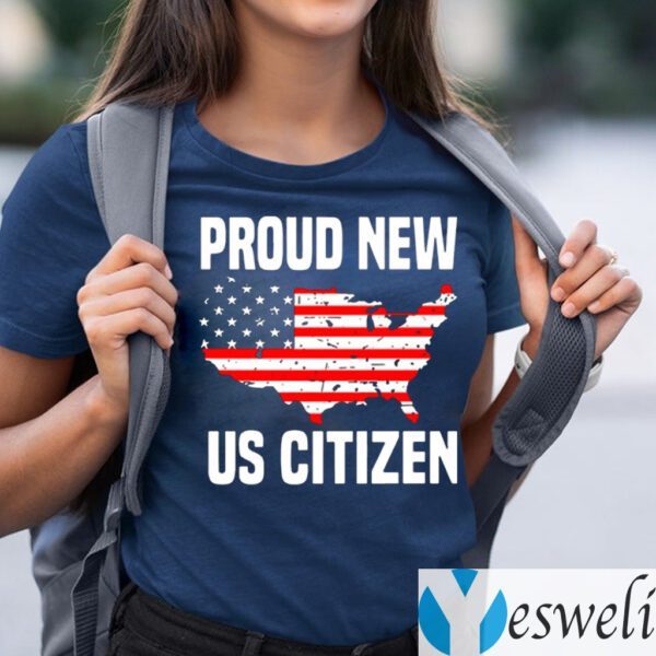 Proud New Us Citizen American Flag Shirt