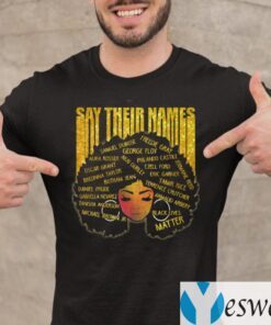 Say Their Names Afro Ladies T-Shirt