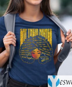 Say Their Names Afro Ladies T-Shirts