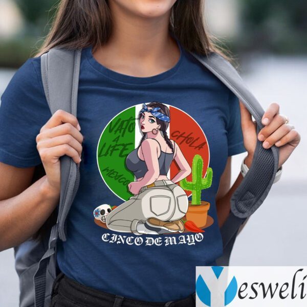 Sexy Mexican Gangster Girl Cinco De Mayo T-Shirts