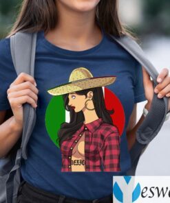 Sexy Sombrero Mexican Gangster Girl Cinco De Mayo Shirt