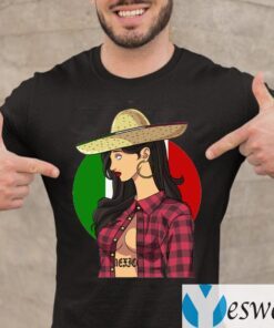 Sexy Sombrero Mexican Gangster Girl Cinco De Mayo Shirts