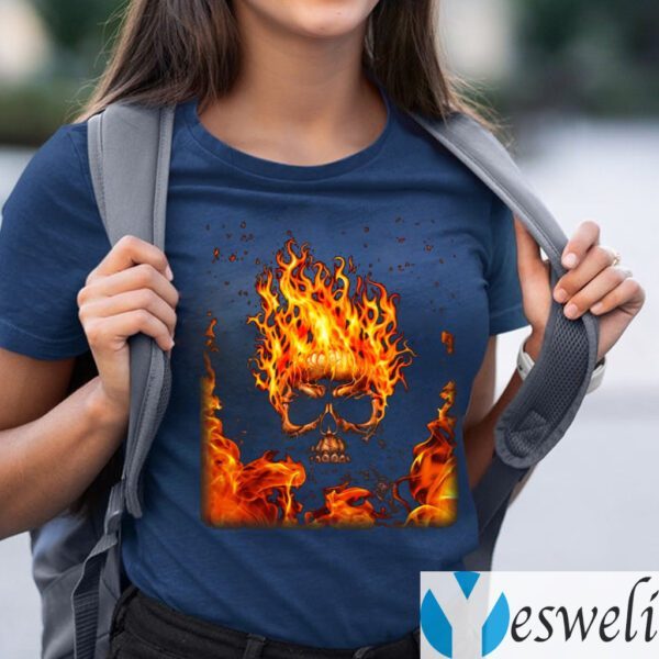 Skull Fire T-Shirts