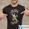 Some Bunny Needs Wine Easter Bunny Dabbing Shirts