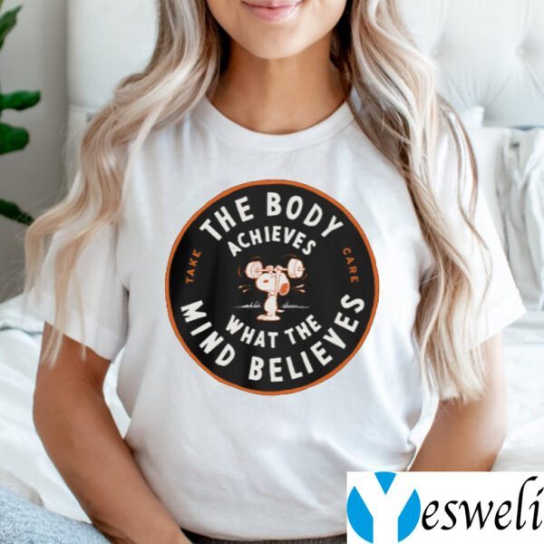 The Boy Achieves What The Mind Believes Peanuts T-Shirts