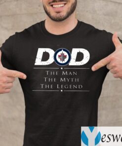 Winnipeg Jets NHL Ice Hockey Dad The Man The Myth The Legend Shirt