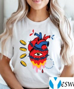 barbed wire heart trippy surreal teeshirt