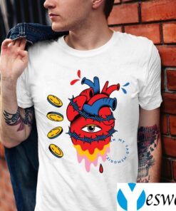 barbed wire heart trippy surreal teeshirts