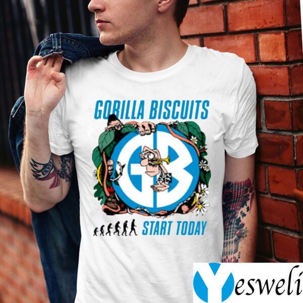 gorilla biscuits start today shirt