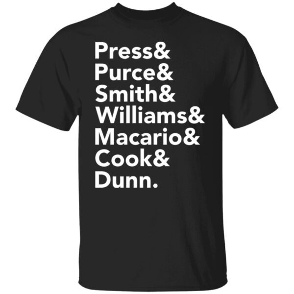 Press and Purce and Smith and Williams shirt