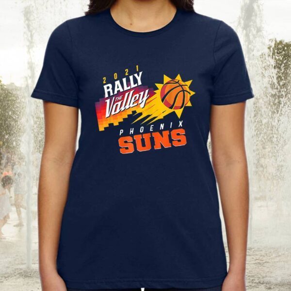 The Valley Oop Phoenix Basketball Retro Sunset Basketball 2021 T-Shirt