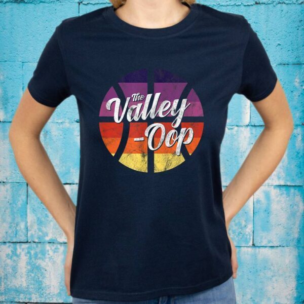 The Valley Oop Phoenix Basketball Retro Sunset Basketball Shirt