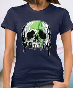 Aromantic Lgbtq Candle Sugar Skull Shirt