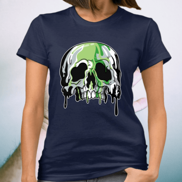 Aromantic Lgbtq Candle Sugar Skull Shirt