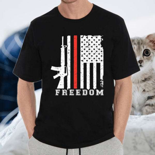 Freedom Rifle 2A Usa Flag Shirt