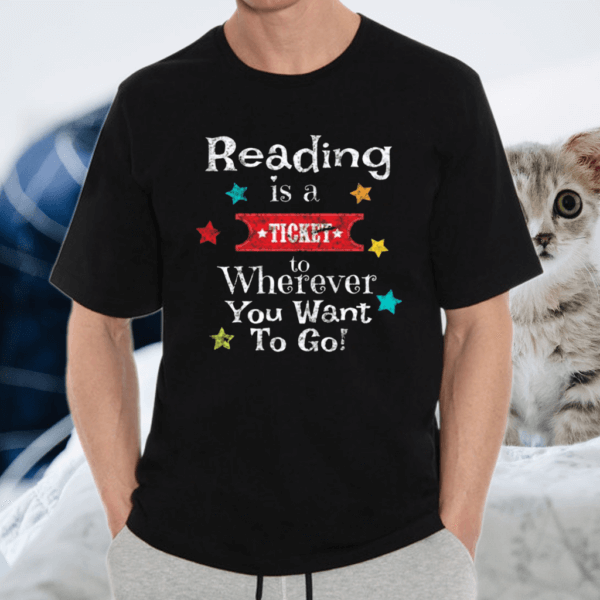 Reading Teachers Students Vintage Book Reading TShirt