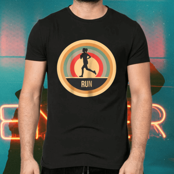 Retro Vintage Running For Runners Shirts