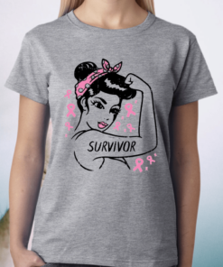 Survivor Warrior Unbreakable Ribbon Breast Cancer Awareness TShirts