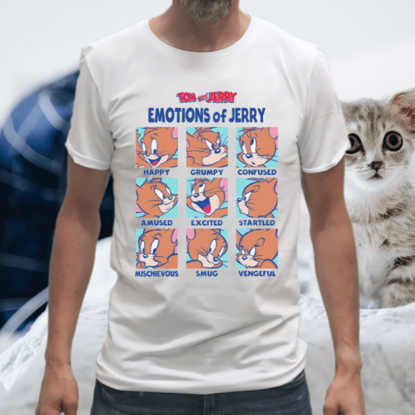 Tom And Jerry Emotions Of Jerry Box Up T Shirt